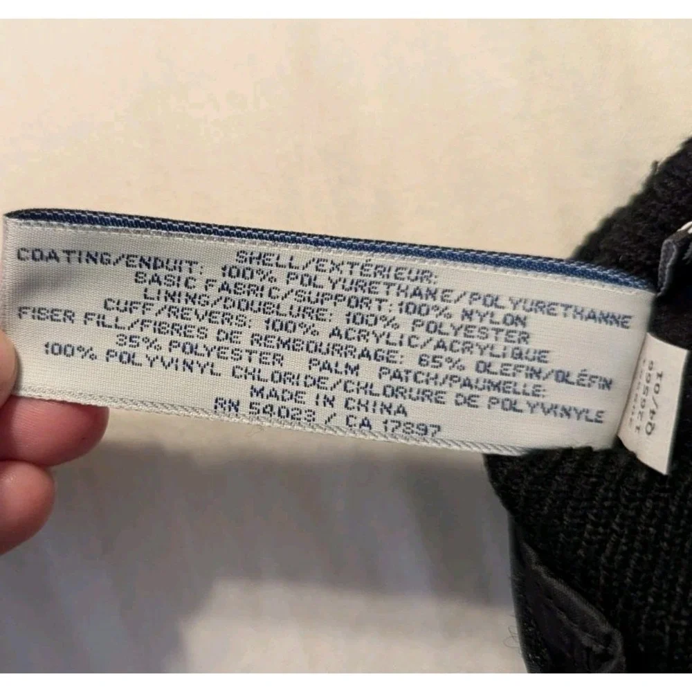 Old Navy Kid Black Grey Thinsulate Insulated Snow Ski Cold Weather Gloves Winter